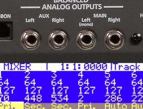 Routing Song Tracks to the Auxiliary Outputs
